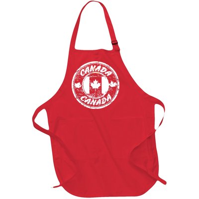 Canada Retro Circle Full-Length Apron With Pockets