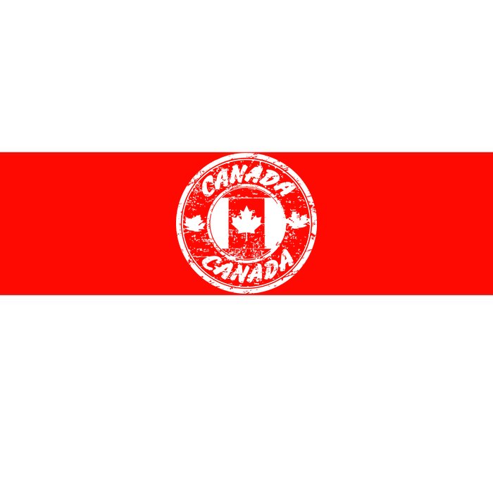 Canada Retro Circle Bumper Sticker