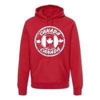 Canada Retro Circle Premium Hoodie