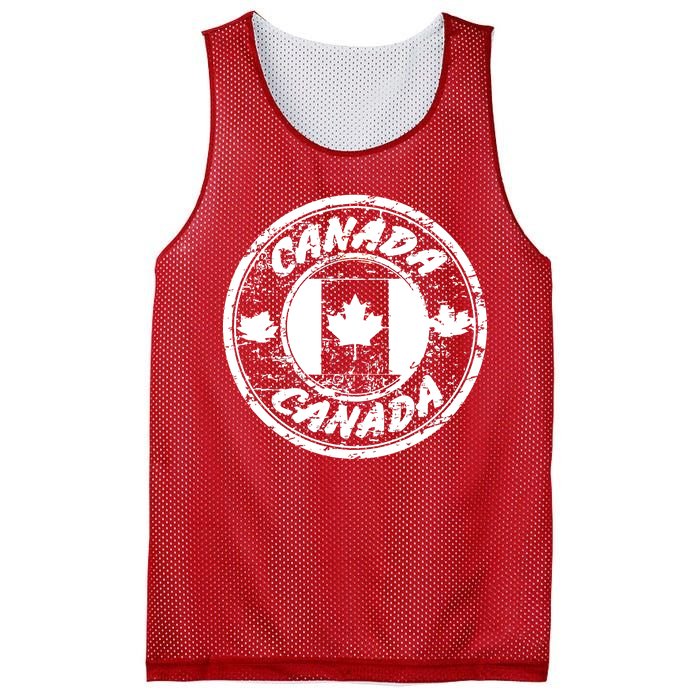 Canada Retro Circle Mesh Reversible Basketball Jersey Tank