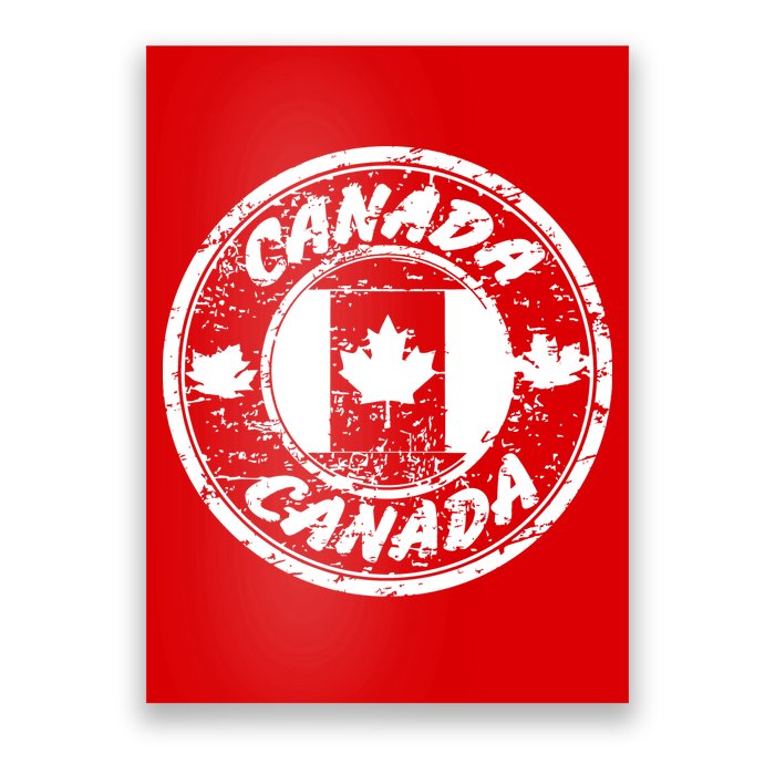 Canada Retro Circle Poster