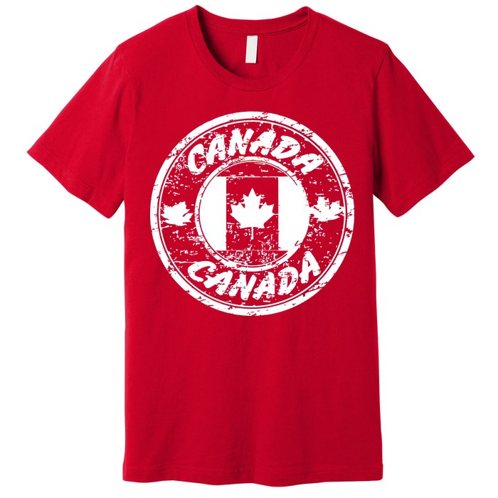 Canada Retro Circle Premium T-Shirt