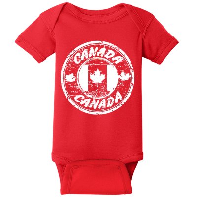 Canada Retro Circle Baby Bodysuit