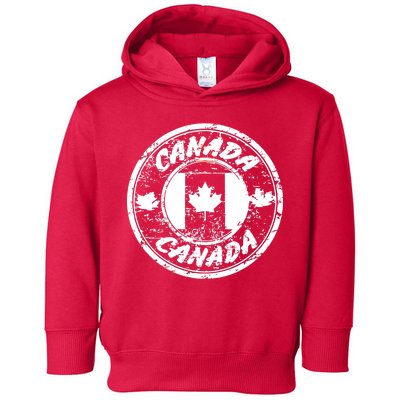 Canada Retro Circle Toddler Hoodie