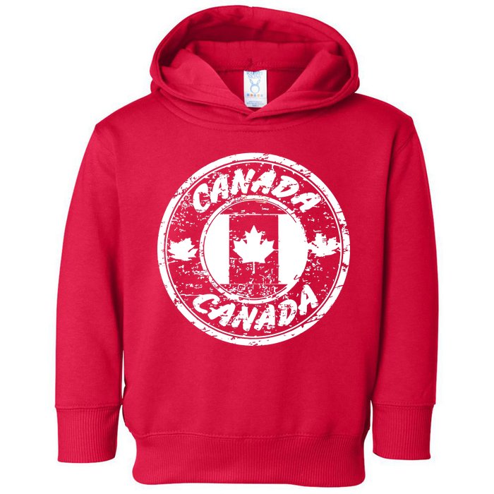 Canada Retro Circle Toddler Hoodie