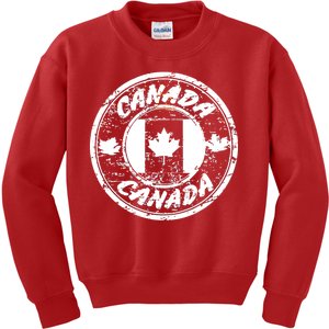 Canada Retro Circle Kids Sweatshirt