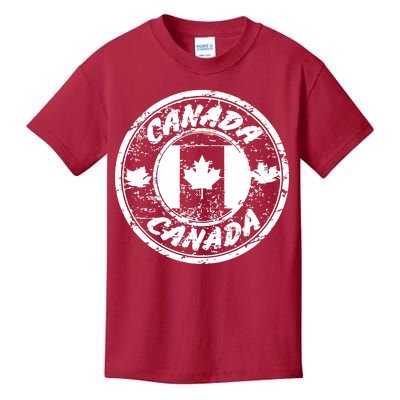 Canada Retro Circle Kids T-Shirt