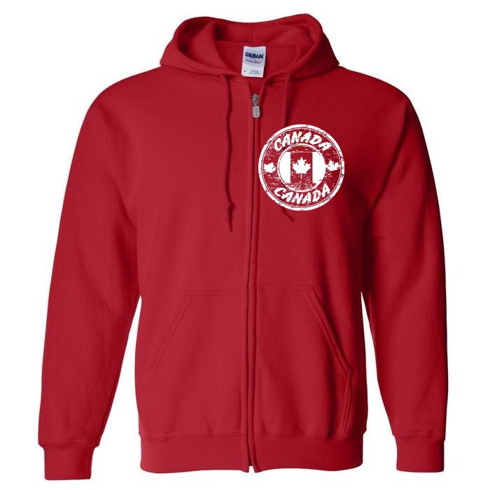 Canada Retro Circle Full Zip Hoodie