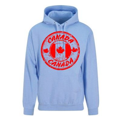 Canada Retro Circle Unisex Surf Hoodie