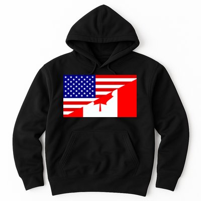 Canadian American USA Flag Hoodie