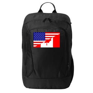 Canadian American USA Flag City Backpack