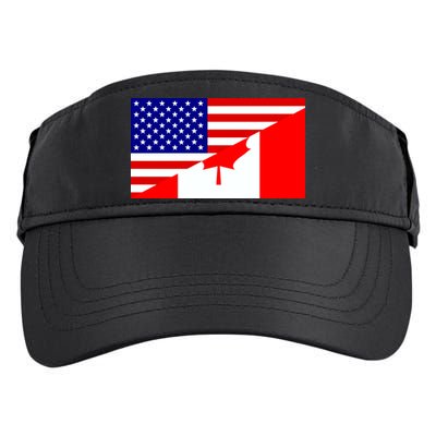 Canadian American USA Flag Adult Drive Performance Visor