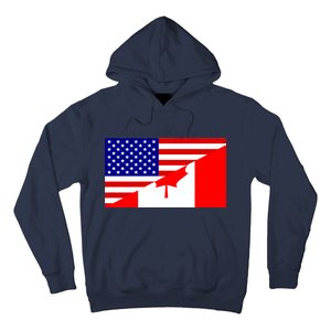 Canadian American USA Flag Hoodie