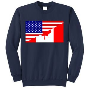 Canadian American USA Flag Sweatshirt