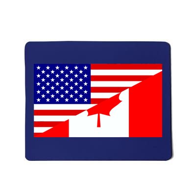 Canadian American USA Flag Mousepad