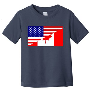 Canadian American USA Flag Toddler T-Shirt