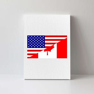 Canadian American USA Flag Canvas