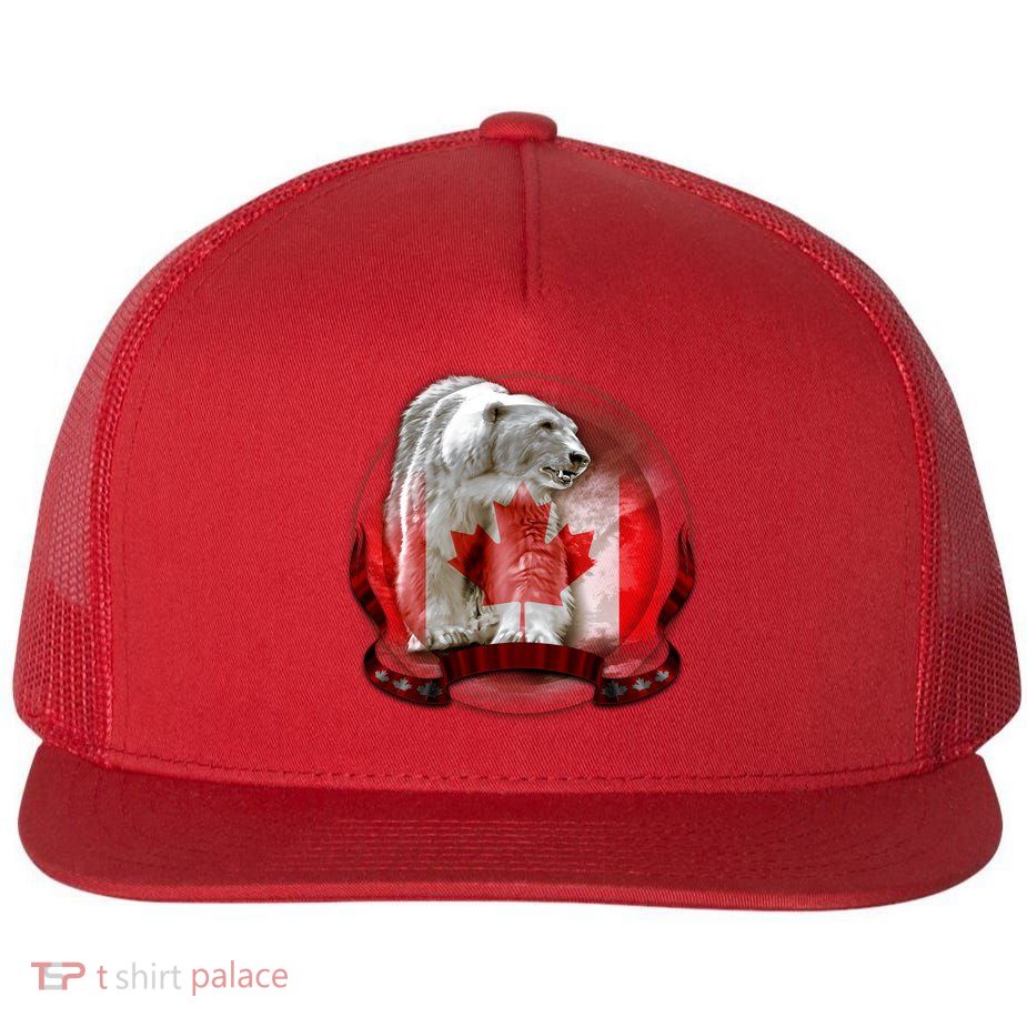 Canadian Polar Bear Wildlife Flatbill Hat
