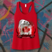 Canadian Polar Bear Wildlife Womens Tank Top