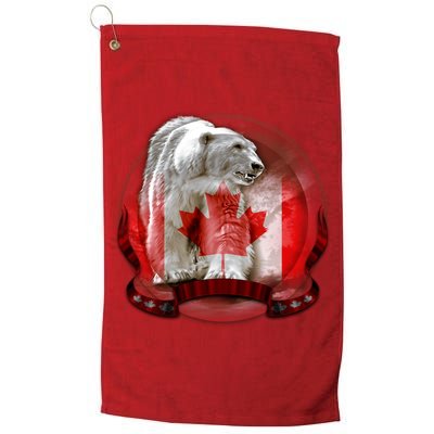 Canadian Polar Bear Wildlife Golf Towel
