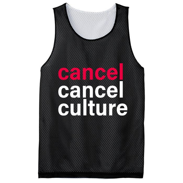 Cancel Cancel Culture Mesh Reversible Basketball Jersey Tank