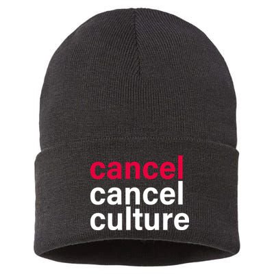 Cancel Cancel Culture Sustainable Knit Beanie