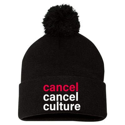 Cancel Cancel Culture Pom Pom 12in Knit Beanie