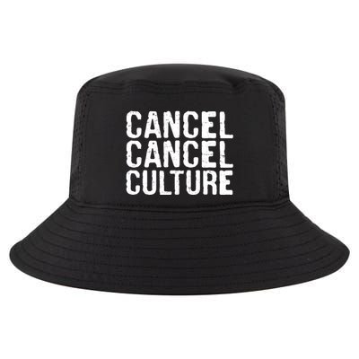Cancel Cancel Culture Distressed Cool Comfort Performance Bucket Hat