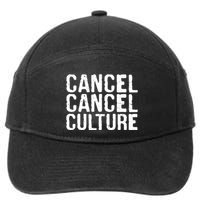 Cancel Cancel Culture Distressed 7-Panel Snapback Hat