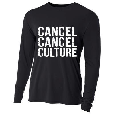 Cancel Cancel Culture Distressed Cooling Performance Long Sleeve Crew