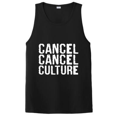 Cancel Cancel Culture Distressed PosiCharge Competitor Tank