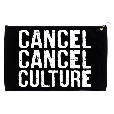 Cancel Cancel Culture Distressed Grommeted Golf Towel