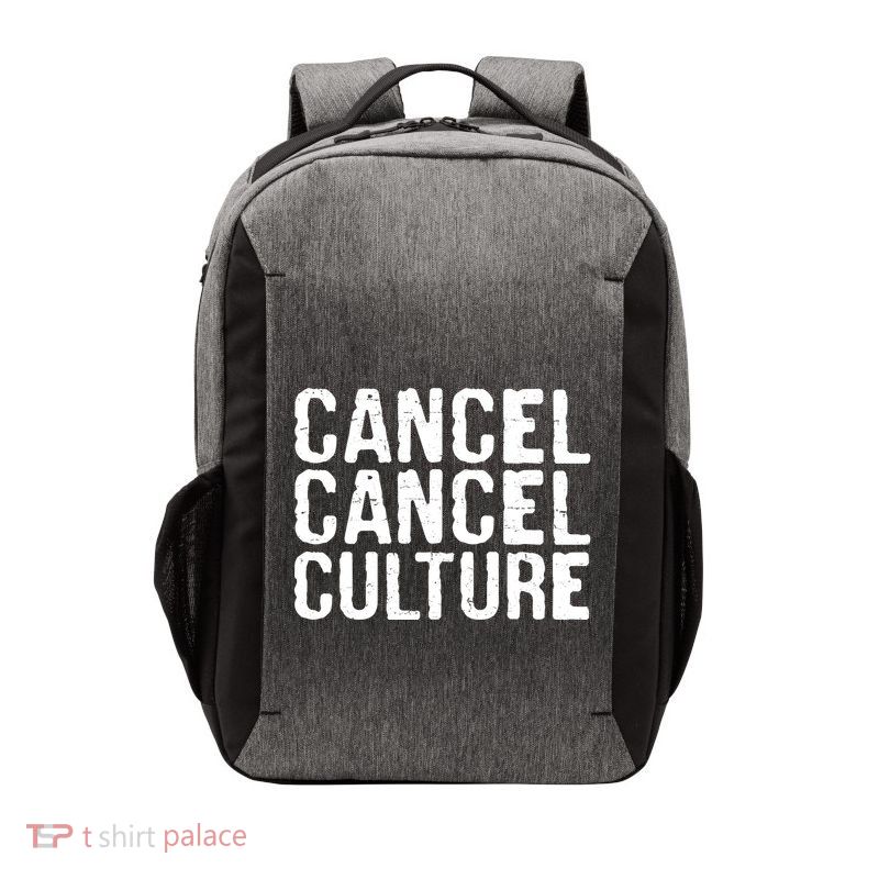 Cancel Cancel Culture Distressed Vector Backpack