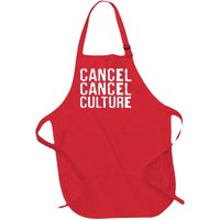 Cancel Cancel Culture Distressed Full-Length Apron With Pockets