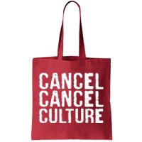 Cancel Cancel Culture Distressed Tote Bag