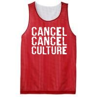 Cancel Cancel Culture Distressed Mesh Reversible Basketball Jersey Tank