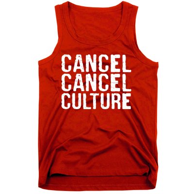 Cancel Cancel Culture Distressed Tank Top