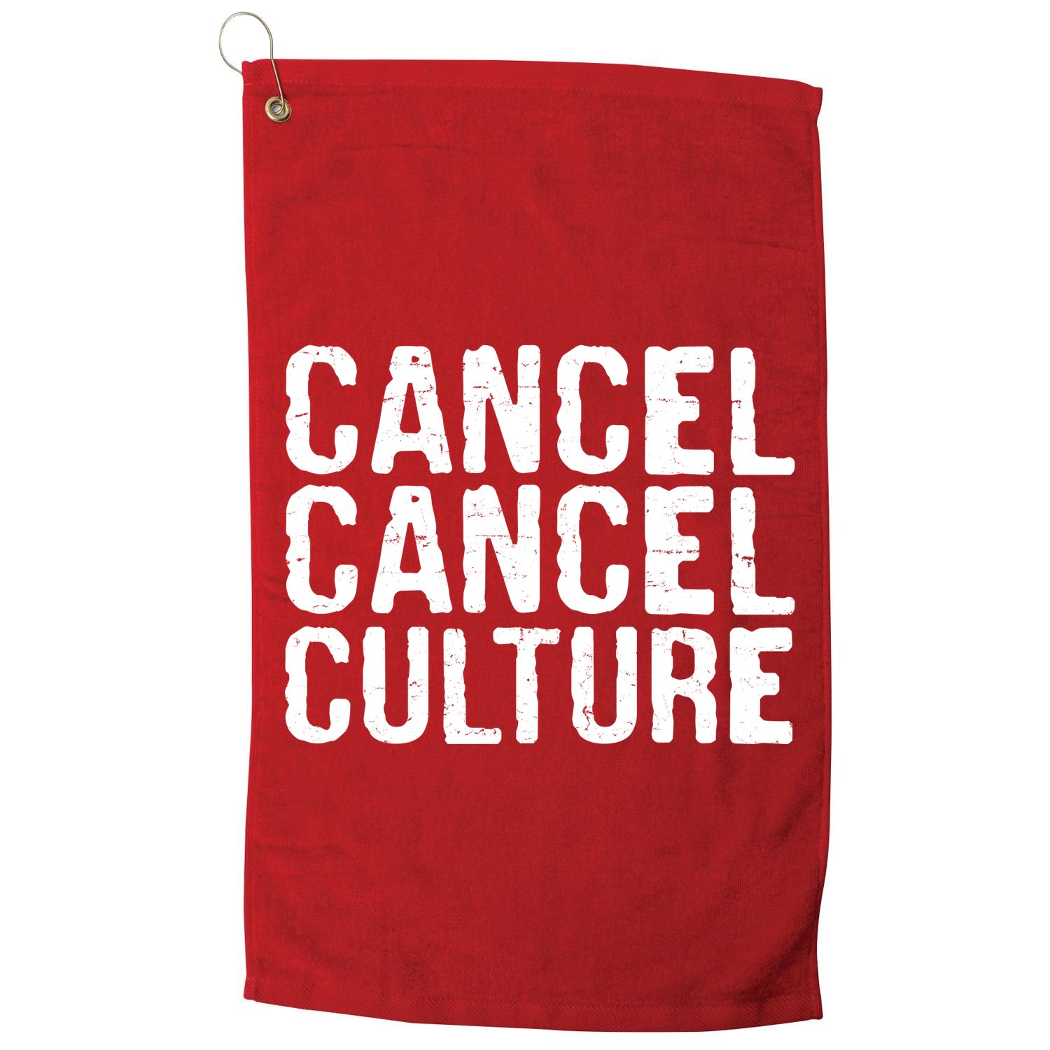Cancel Cancel Culture Distressed Golf Towel