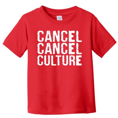 Cancel Cancel Culture Distressed Toddler T-Shirt