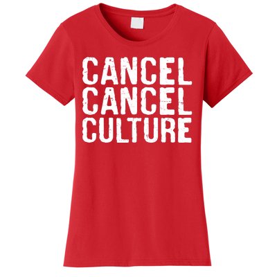 Cancel Cancel Culture Distressed Women's T-Shirt