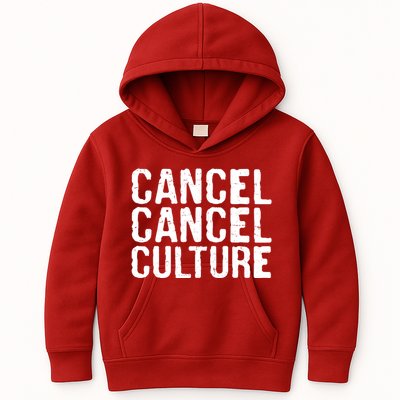 Cancel Cancel Culture Distressed Kids Hoodie