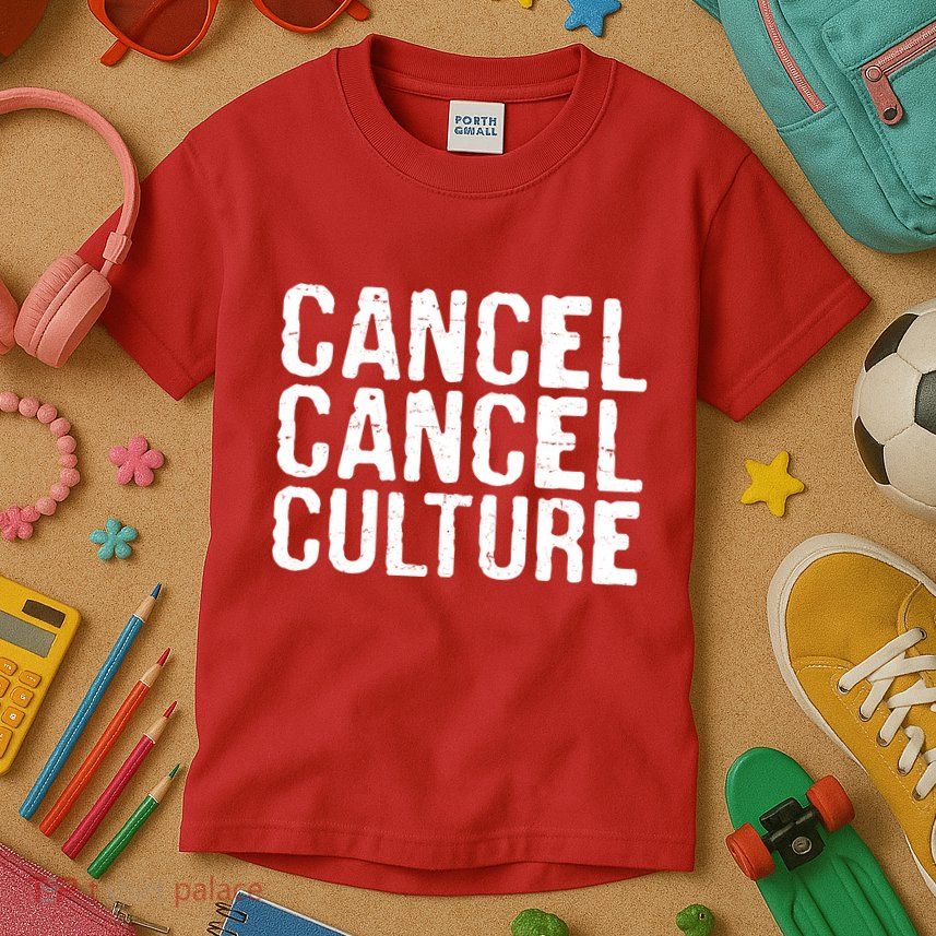Cancel Cancel Culture Distressed Kids T-Shirt