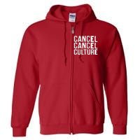 Cancel Cancel Culture Distressed Full Zip Hoodie