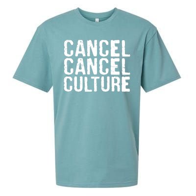 Cancel Cancel Culture Distressed Sueded Cloud Jersey T-Shirt