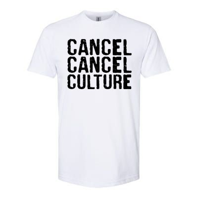 Cancel Cancel Culture Distressed Softstyle CVC T-Shirt