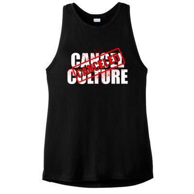 Cancel Culture Canceled Stamp Ladies PosiCharge Tri-Blend Wicking Tank