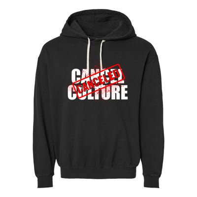 Cancel Culture Canceled Stamp Garment-Dyed Fleece Hoodie