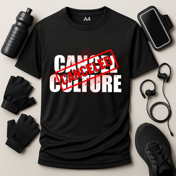 Cancel Culture Canceled Stamp Cooling Performance Crew T-Shirt