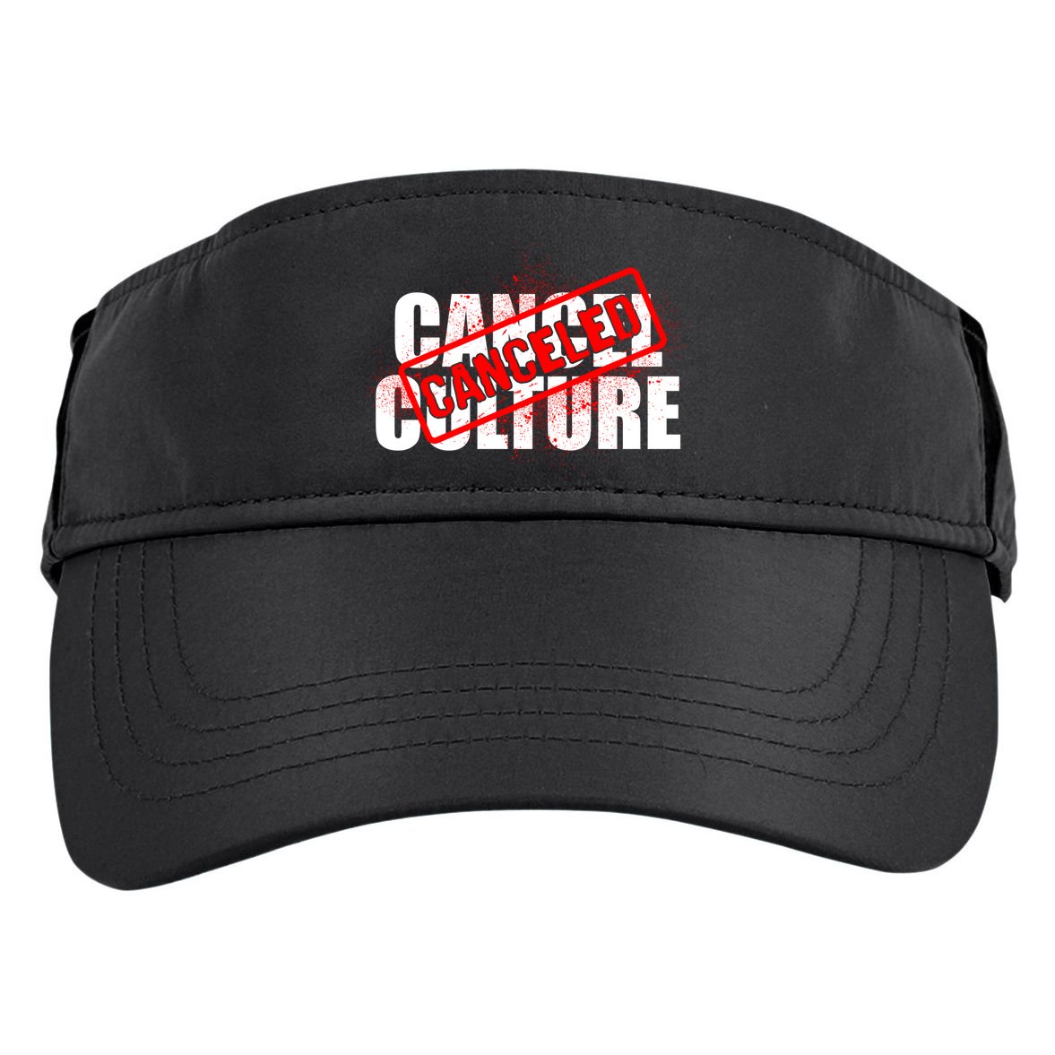 Cancel Culture Canceled Stamp Adult Drive Performance Visor