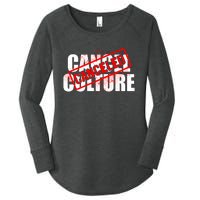 Cancel Culture Canceled Stamp Women's Perfect Tri Tunic Long Sleeve Shirt